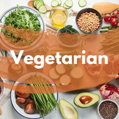 Vegetarian Button Square