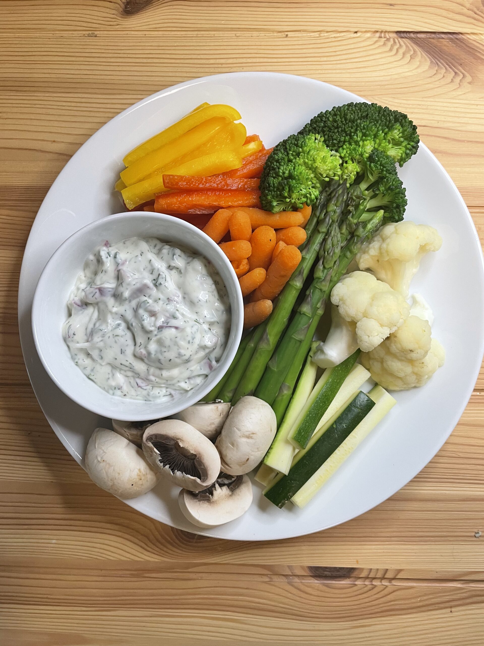 Blue Cheese Dip with Crudités